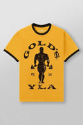 Camiseta Ringer YoungLA x Gold's Gym amarilla